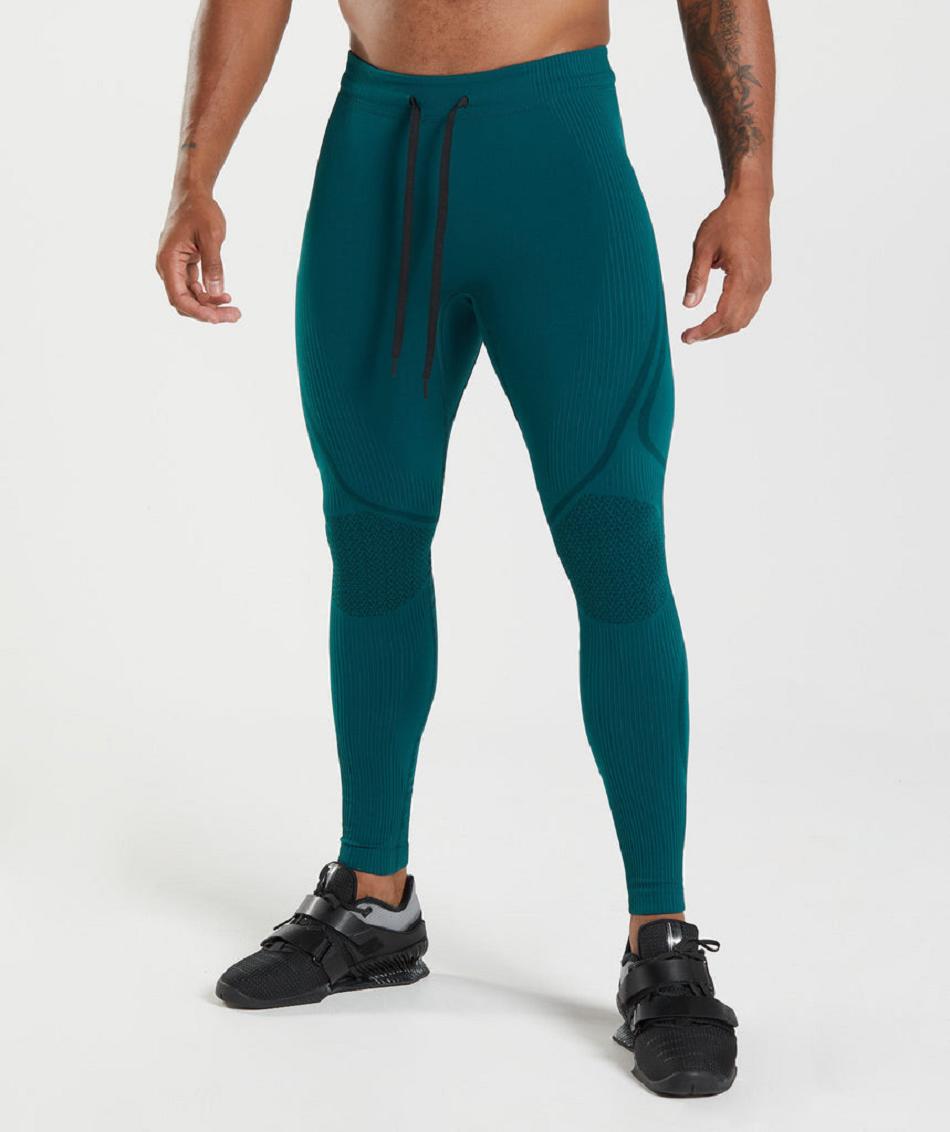 Gymshark 315 Seamless Muške Hulahopke Tirkizne Crne | HR 2173OKI